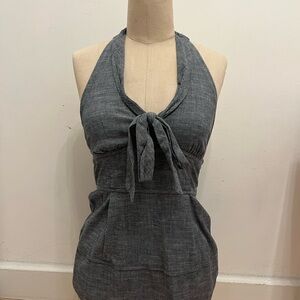 Anthropologie Black and White Striped Top